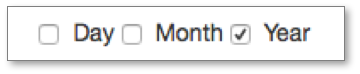 Vous pouvez regrouper vos données par jour, mois ou année en cochant la ou les cases correspondantes. you can group your data by day, month or year