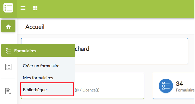 Kizeo Forms : Bibliothèque.