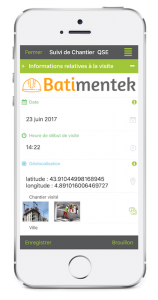 Formulaire de Suivi de Chantier sur mobile avec Kizeo Forms.