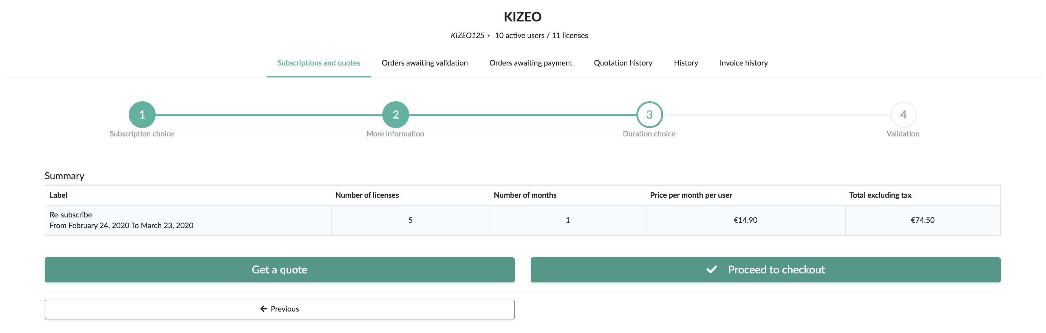 Proceed to checkout