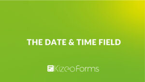 The date and time field